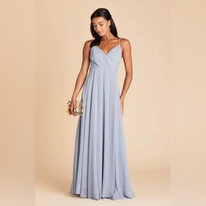 Birdie Grey, KAIA DRESS CHIFFON DUSTY BLUE